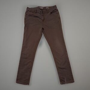 Banana Republic Travel Jean Athletic Fit Cabin Brown Stretch 34W 34L